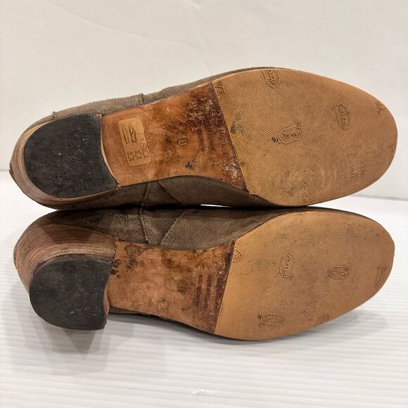 Isabel Marant Dicker Suede Ankle Boots Distressed 40/9 Western Rodeo Cowgirl - Picture 6 of 13